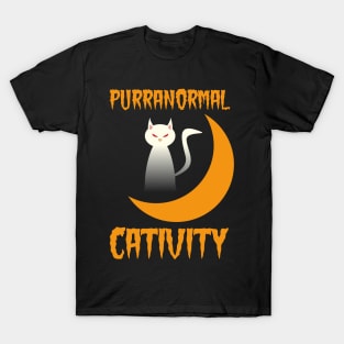 Purranormal Cativity  Gift for a Cat  Lover T-Shirt